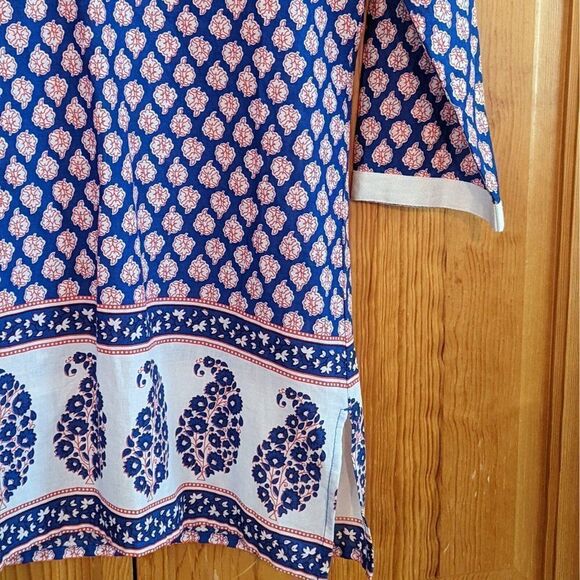 J. CREW  Women's Tunic Paisley Popover Top‎ - Picture 5 of 6